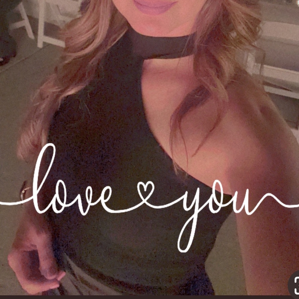 Black mini dress